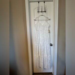 Never worn white flowy long dress from Altar’d State.